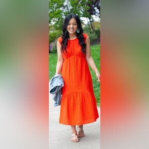 Nine West Textured Tiered Dress Size XL. NWOT